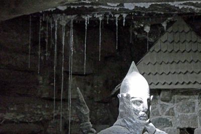 Salt Stalagtites in the Wieliezka Salt Mine in Poland