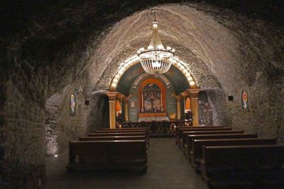 St. John's Chapel in Wieliczka Salt Mine is used for small weddings and private masses