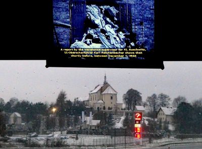 Watching a movie about Auschwitz on the way to visit Auschwitz & Birkenau Concentration Camps