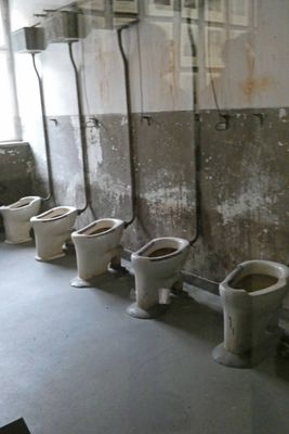 Prisoners were only given a few minutes every day to use the toilet with fights to obtain a seat
