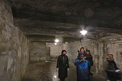 Inside the location of the Gas Chamber at Auschwitz