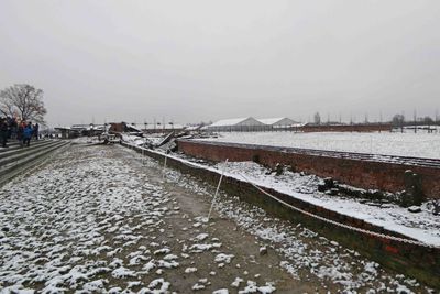 Path where prisoners walked to gas chambers thinking they were going to showers