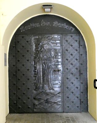 Metal door at Jasna Gora Monastery