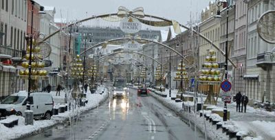 Interesting decorations in Warsaw
