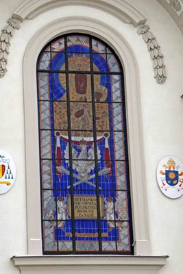 Stained Glass window in Field Cathedral of the Polish Army