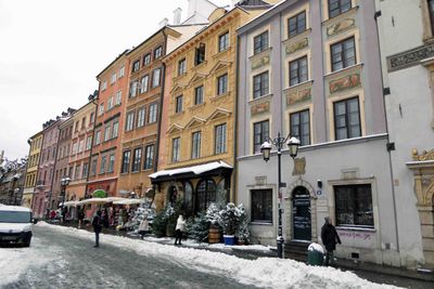 Warsaw's Old Town Market Square was faithfully reconstructed after WWII