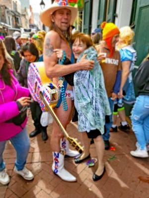 20 years after Susan first met the Naked Cowboy