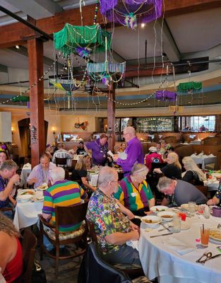 GW Fins is a great venue for the KOE Lundi Gras Luncheon