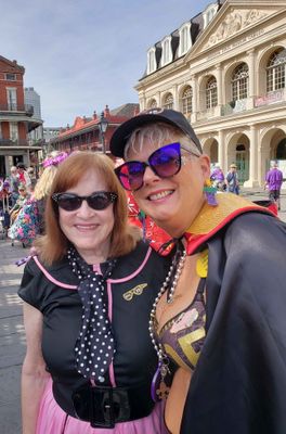 Susan and Julie on Fat Tuesday