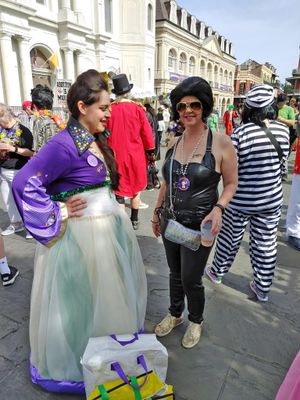 Erica & Sherri on Fat Tuesday