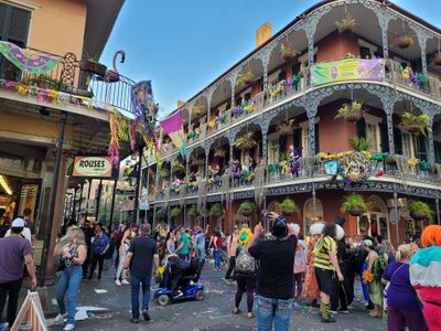 Corner of Royal & St. Peter on Fat Tuesday