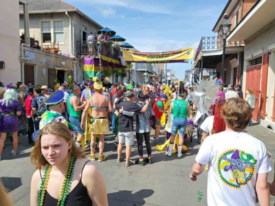 Bourbon Street Awards moved to St. Ann & Dauphine on Fat Tuesday.