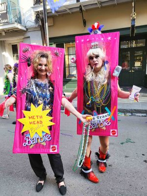 Interesting costumes on Fat Tuesday