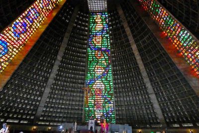 Stained glass in Rio Metropolitan Cathedral