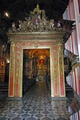 Entering Sao Bento Monastery