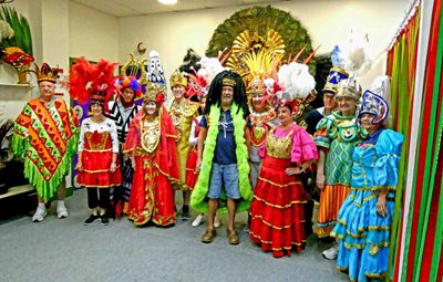 Our group in Grande Rio Samba School Costumes