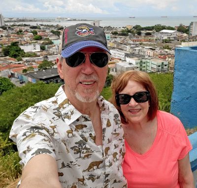 Scenic overlook in Maceio, Brazil with our ship in the background
