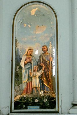 Mural of Holy Family in Maceio Cathedral