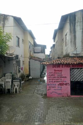 Older, poor neighborhood in Fortaleza, Brazil
