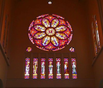 Rose window in Fortaleza Cathedral