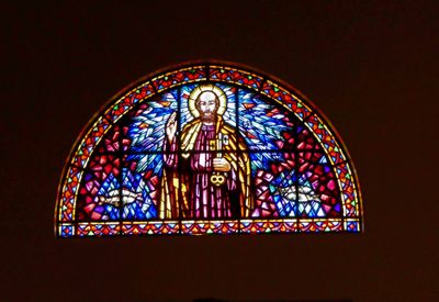 Stained glass of St. Peter in Fortaleza Cathedral