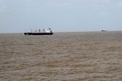 Ships heading to the mouth of the Amazon River