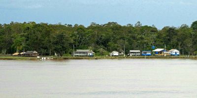 Small settlement on the Amazon River