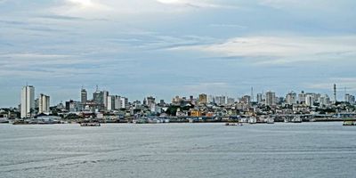 View from our balcony of the city of Manaus, Brazil