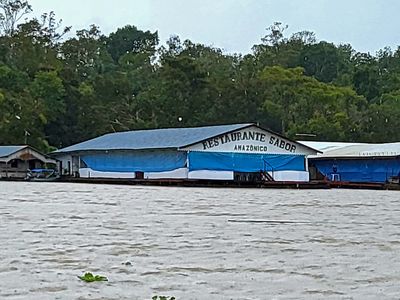 Floating Restaurant on Lake January