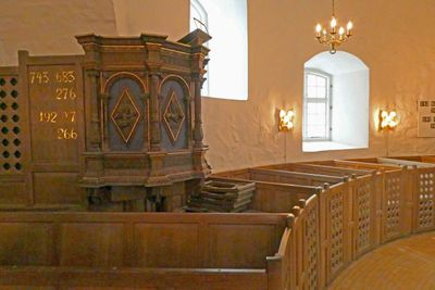 Acoustics in the Osterlars Church are so good that it is used for concerts