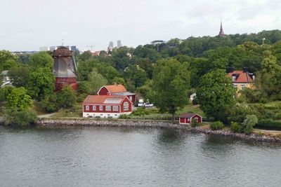 Sailing close to an island in the Stockholm Archipelago