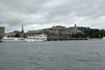 Royal Swedish Opera House is on north side of the Norrström river in Stockholm