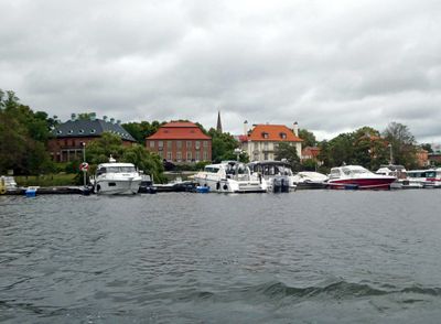 Villa Akerlund (1932) on the far left has been the residence of the U.S. Ambassador to Sweden since 1947