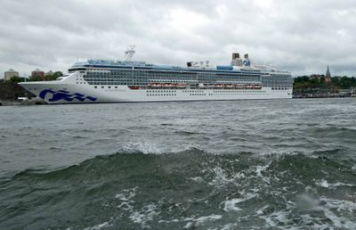 The Island Princess docked in Stockholm, Sweden