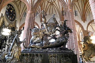 Saint George and the Dragon (1489) inside Stockholm Cathedral