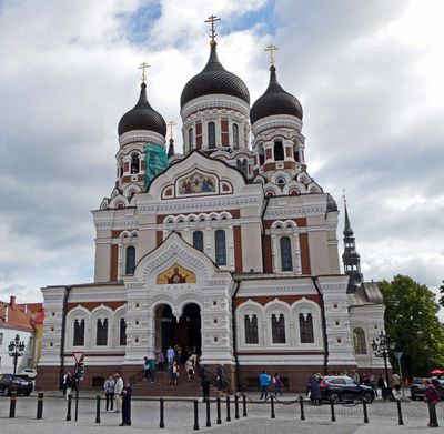 Alexander Nevsky Cathedral (1900) in Tallinn, Estonia