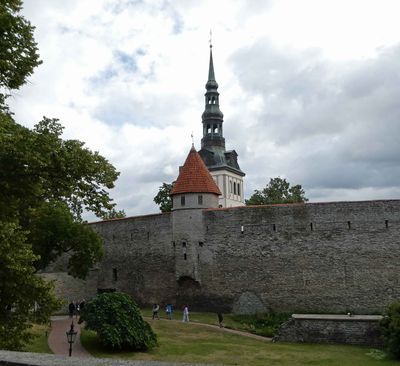The Old Town walls (14th Century) of Tallinn are some of the best-preserved medieval fortifications in Europe
