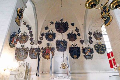 St. Mary's Cathedral in Tallinn has around 110 coats of arms from the 17th Century