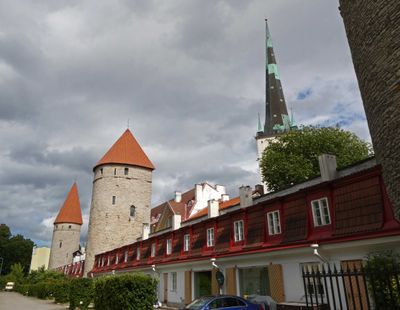 Apartments built between Tallinn's medieval defense towers