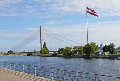 The Shroud Bridge in Riga, Latvia was built during the Communist regime (1981)