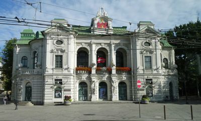The Latvian National Theatre (1902) in Riga, Latvia