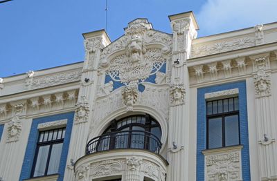Detailed designs on Art Nouveau in Riga, Latvia
