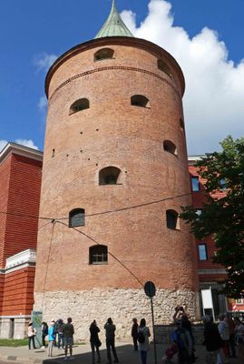 The Powder Tower (1650) is the only remaining tower of Riga's defense system