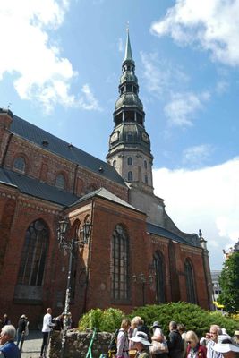 Tower of St Peter’s Church is the tallest in Riga, Latvia at 426.5 feet