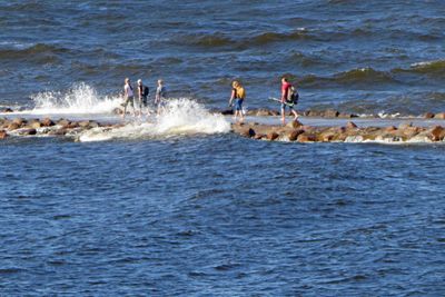 The Eastern jetty was built 1850-61 under the Tsar's personal supervision