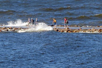 The Eastern jetty was built  1850-61 under the Tsar's personal supervision