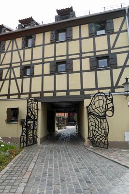 Entry into the Arts & Crafts Courtyard in Klaipeda, Lithuania