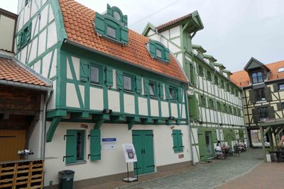 18th Century warehouses in the Arts & Crafts Courtyard in Klaipeda, Lithuania