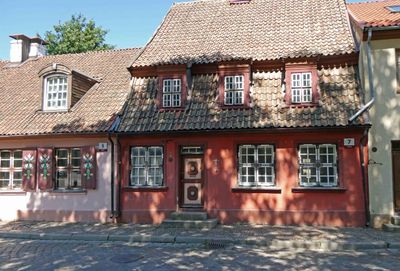 Houses in Old Town Klaipeda, Lithuania