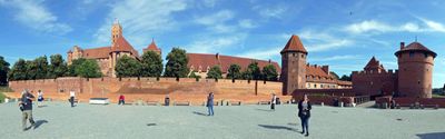 Panorama of the 'Castle of the Teutonic Order in Malbork' (Poland)